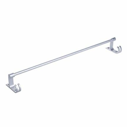 SMLJLQ Towel Rack Bathroom Towel Bar Bathroom Double Towel Holder Towel Hanging Bar With Hooks Wall Organizer