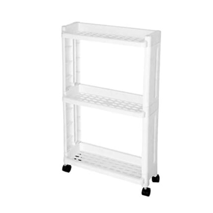 SLNFXC Kitchen Shelf Organizer Wheels Trolley Bathroom Gap Storage Rack Sundries Storage Rack Pulley Living Room (Color : D, Size : 1pcs)