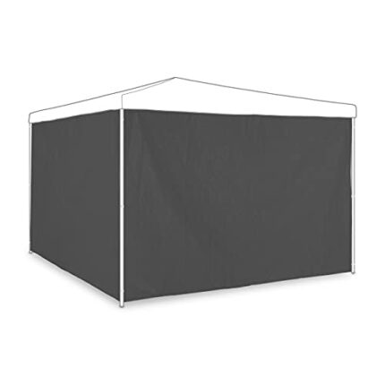 Relaxdays Side Panels, Set of 2, for 3 x 2 m Gazebos, Waterproof, without Window, Plastic, Grey
