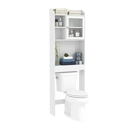 TJLSS 3-Layer Bathroom Furniture Storage Rack Holder Waterproof Wooden Cabinet Bathroom Accessories Over The Toilet