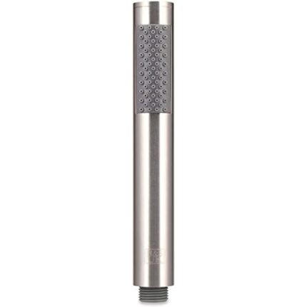 H&S Shower Head Universal Bath Shower Handheld Pencil Handset High Pressure Single Function Stainless Steel, chrome, 1644 blue