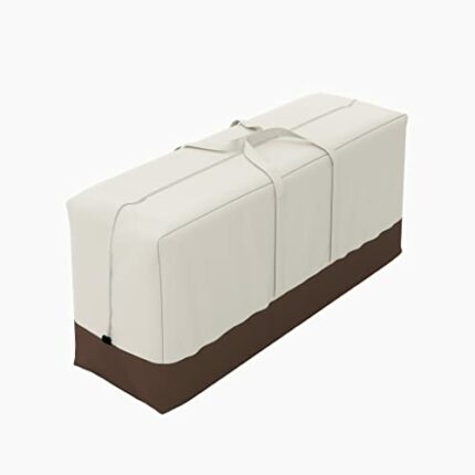 Amazon Basics Patio Seat Cushion/Cover Storage Bag, Beige & Tan