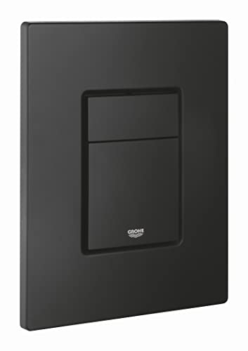 GROHE Even - Flush Plate for Concealed GD2 Cisterns (Water-Saving, Dual Flush with Start-and-Stop Activation for Pneumatic Drop Valve AV1, Easy t