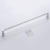 Bathroom Towel Bar Single Pole Bathroom Kitchen Wall Mounted Towel Rack Copper Chrome Size (490 * 71Mm) Metal Brass (Silver) Tower Hanger