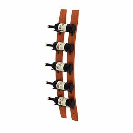Wine rack Wine Rack Ceiling Wine Rack Hanging Wine Glass Holder Vintage Bottle Rack Wall-mounted Wine Rack Goblet Holder (Color: Bronze, Size: 19