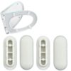 Toilet WC Seat Buffer Set Toilet Seat Bumper Noise Dampening Bumpers Gasket Toilet Seat Buffer Set Universal Toilet Bumper Replacement Cushioning