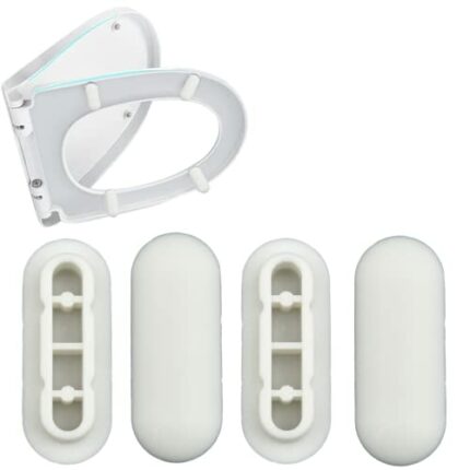 Toilet WC Seat Buffer Set Toilet Seat Bumper Noise Dampening Bumpers Gasket Toilet Seat Buffer Set Universal Toilet Bumper Replacement Cushioning