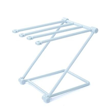 QUANJJ Kitchen Bathroom fold Storage Rack cup Rack Towel Holder Rack Stand Toilet Stand Rack For Kitchen Kitchen accessories save space (Color :
