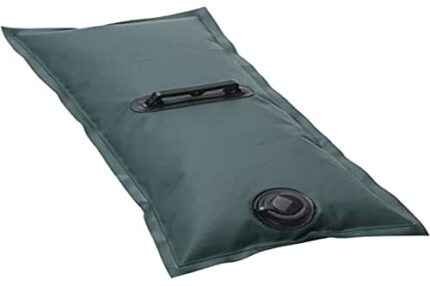 Werkapro 11333 Weighted Bag Waterproof Anti-UV PVC 500 D-A Fill with Water for Tarpaulins, Tents, Parasols, Nets-57 cm x 27 cm, Black