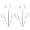 Cabilock 4pcs Steel Clo with Hooks Hanger Dry Shoe Rack Hangers Metal Slippers for Shelf Home Organizer Hook Space Boot Racks Display Drying Hous