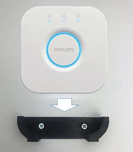 Philips Hue Light Bridge holder bracket wall mount : BLACK