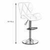 DINGZZ Bar Stools Counter Height Adjustable Bar Chairs With Back Barstools Set Leather Swivel Bar Stool Kitchen Counter Stools Dining Chairs