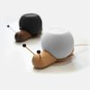 Cute Stand for Homepod Mini Real Wood Stable Non-slip Smart Desktop Holder for Home pod Mini Speaker (Khaki)