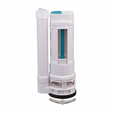 Mxfans White ABS Toilet Cistern Dual Flush Push Button Valve Good Sealing 9.84inch Height