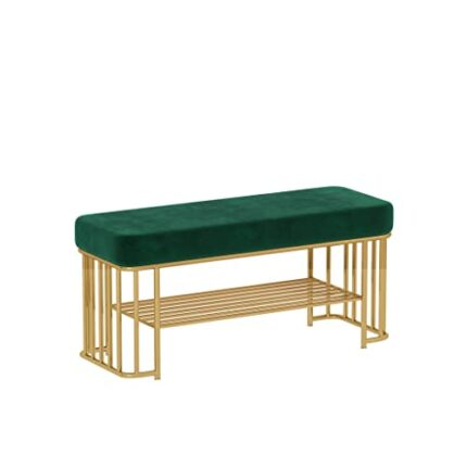 TJLSS Change Shoe Stool Home Door Can Sit-type Shoe Rack Long Strip Wear Shoe Stool Cloakroom Shoe Cabinet (Color : A, Size : 100 * 45 * 35cm)