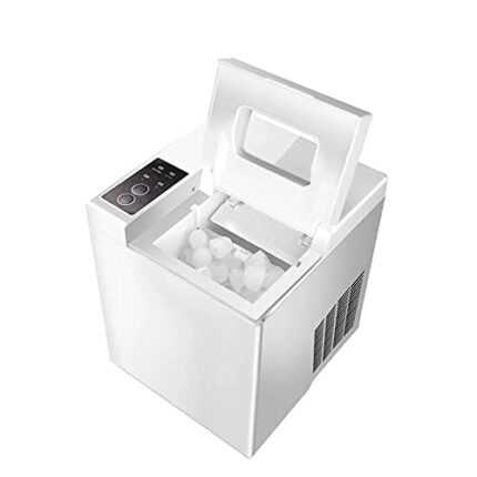 LUKEO Mini Automatic Electric Ice Maker Bullet Round Block Ice Cube Making Machine Small Bar Milk Tea Coffee Shop