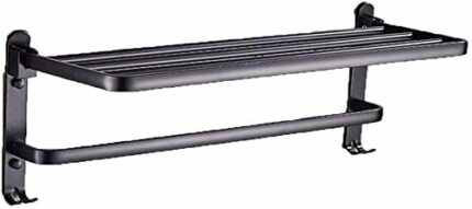 KNOXC Towel Racks,Bathroom Bathroom Towel Bar Space Aluminum Bathroom Free Punch Hardware Towel Rack