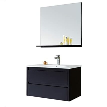 E1 MDF Bathroom Cabinet 2 Drawer Hanging Bathroom Cabinet Home Furniture