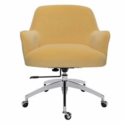 Warmiehomy Desk Chair Velvet Office Computer Chair Ergonomic Swivel Chair Executive Chair Adjustable Height Comfy Arm Chair For Home Office Livin