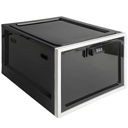 Jroyseter Lockable Box,Storage Box with Lock Box,Medicine Lock Box for Safe Medication,Lockable Storage Box for Medicine, Food and Home Safety (B