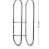 Wall Mounted Towel Rail Bathroom Storage Rail Modern Decorative Metal Wall Mount Towel Rack Organizer for Storage of Bathroom Towels Chrome/Steel