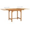 vidaXL Solid Teak Wood Garden Dining Set 5 Piece Furniture Table and Chair Outdoor Garden Patio Wooden Dinner Breakfast Chair Desk