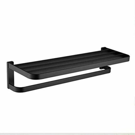 QUIM Black Copper Towel Rack Bathroom Square Rack Bathroom Towel Rack Bathroom Hardware Pendant