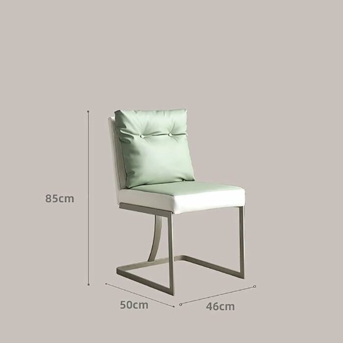 LXXSH Metal Dining Chair Kitchen Hotel Home Lounge Chair Bedroom Design Desk Adults Household Items