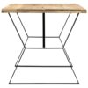 vidaXL Solid Mango Wood Dining Table Kitchen Dinner Living Room Furniture Computer Study Desk Workstation Stand 140x80x76cm