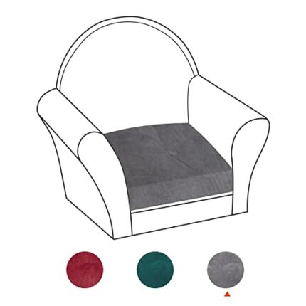 NiCoLa Chair Sofa Slipcover, Sofa Cushion Cover, Super Stretch Sofa Covers for Living Room Furniture Protector (1 Seater, Grey)