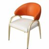 WALNUT Leather Dinning Chair HOME Table Living Room Arm Dining Chairs Kitchen Designer Household