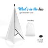 Pyle PSCRIM2W Universal Light Tripod Stand Scrim Skirt Trim DJ Speaker - White
