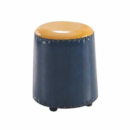 FGHOEV Shoe Changing Stool, PU Leather Footstool, Fashion Creative Coffee Table Stool for Home