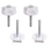 DBOO Headboard Bolts M8 4 Pcs Headboard Fixings Headboard Screws with Fitted Washer Fixings Strong Hold Bed Headboard Bolts Fittings Competible w