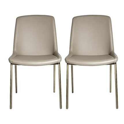 dining chair Kitchen Dining Room Furniture Chairs Dining Kitchen Chairs Modern Upholstered Dining Chairs Set Of 2 with Soft PU Leather Cushion Se
