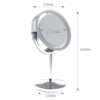 TUKA-i-AKUT Makeup Mirror LED Lighting 5x Magnification - 7 inch illuminated Bathroom Countertop Mirror Shaving Mirror Vanity Mirror - double fac