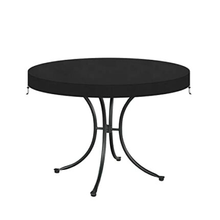 VANSHEIM Round Table Top Covers for Garden Furniture Covers Waterproof Small Round Outdoor Table Cover for Coffee Side Table and Patio Table with