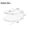 Cutora Clear Acrylic Nightstand Set of 2 Floating Side Tables Wall Mounted Hanging Nightstand for Bedroom 10.5" x 10" x 4", 8 lbs Load End Table