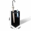 Umbrella Stands Umbrella Stand Home Office Decorative Drip Tray Metal Modern Design Black Storage Bucket Walking Stick Storage Bin Stand