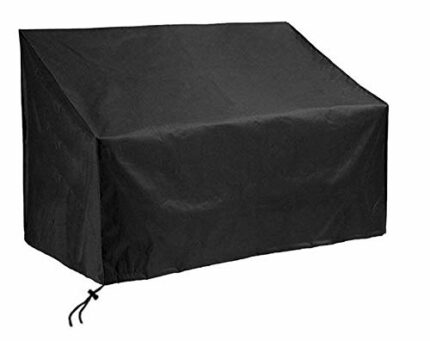 UCARE Garden Bench Seat Rain Cover Patio Chair Cover Waterproof Outdoor Sofa Seats Cover Patio Lawn Furniture Covers Standard 2 3 4 Seats (2Seats