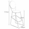 DINGZZ Minimalist Kitchen Bar Height Stools, Height117CM, Synthetic Leather (Color : Wit)