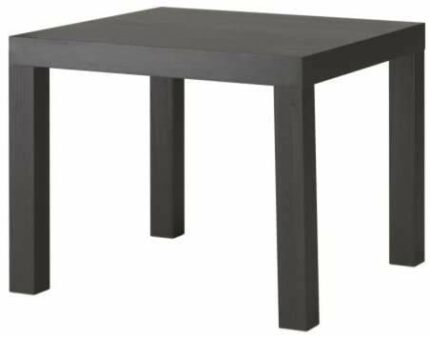 Side Living Room Tables, Side Table, Classic Design, Small Coffee Table, (1, Black Brown)