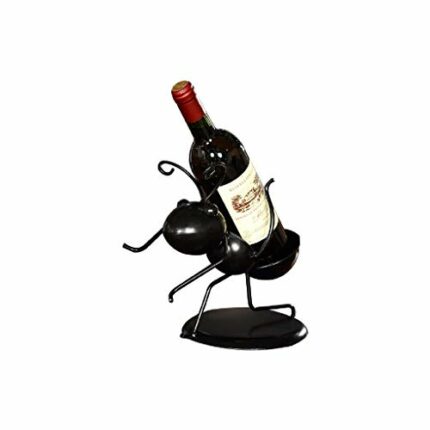 KXDCZ Iron Wine Rack- Metal Tabletop Rack Wine ， Champagne Holder Kitchen Display For Single Bottle