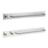 VERDDE Self-Adhesive Brushed Finish Stainless Steel Towel Bar Rack with Hook Bathroom Hand Bath Towel Holder Storage Organizer/D