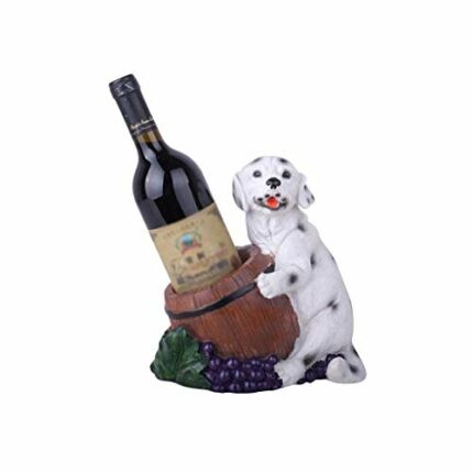 n/a Resin Material Wine Rack,European Pet Dog Style,Holds 1 Bottle of Your Favorite Wine Elegant Looking Wine Rack