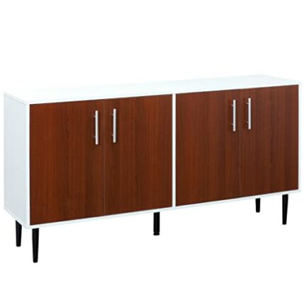 DSHGDJF Sideboard Buffet, Kitchen Storage Cabinet Console Table with Adjustable Shelves Large Countertop