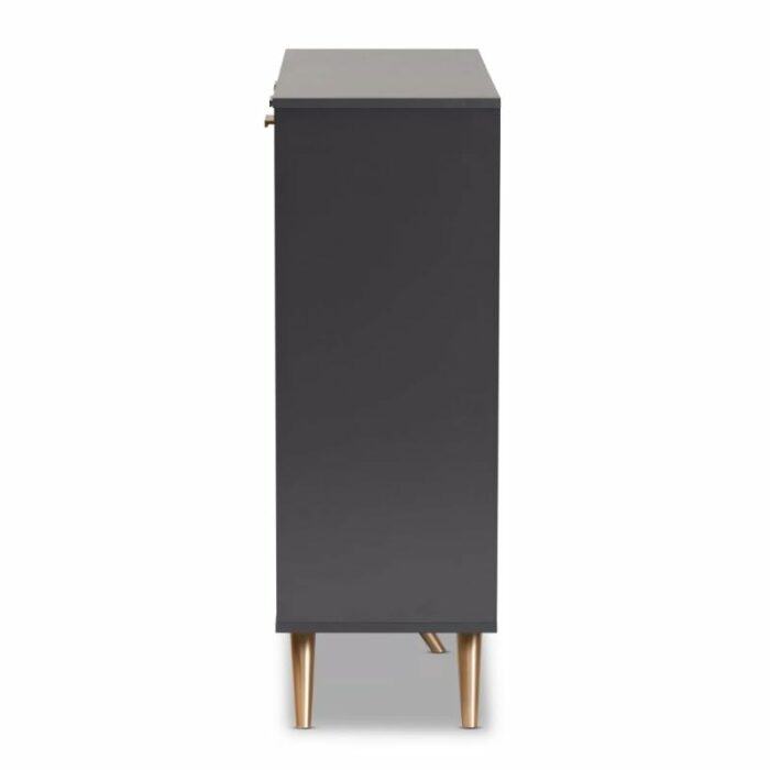 CHUNYU Home Hallway Finished Wood 3-Door Shoe Cabinet Home Furniture Storage Cabinet