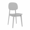 WALNUT Plastic Chair Dining Chairs for Dining Rooms Modern Restaurant Furniture Living Room Bedroom Kitchen Plastic Dining Chair (Color : A)