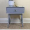 ASPECT Niva Bedside Table with One Drawer, Wood, Grey, 40(W) x 30(D) x 48(H) cm
