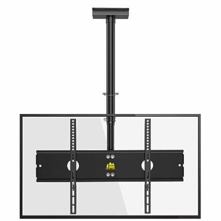 Ceiling Mount for TV FORGING MOUNT Ceiling TV Bracket Height Adjustable Swivel Tilt Ceiling TV Mount for 40-65 Inch Flat & Curved TV up to 60kg M